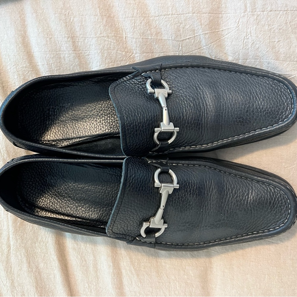 Salvatore Ferragamo loafer / moccasin. Black. Size 12 EE.